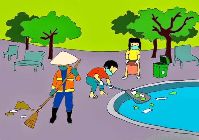 Vẽ tranh về bảo vệ môi trường nước